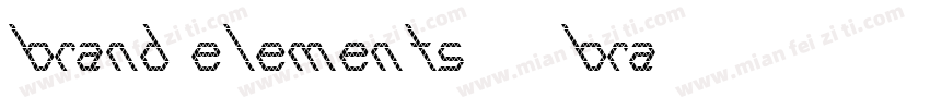 BRAND ELEMENTS - BRA字体转换
